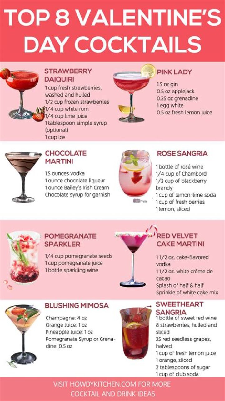 5 Sexy Valentine's Day Cocktails for Setting the Mood