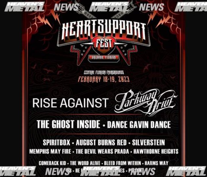 Jake Luhrs (August Burns Red) Announces HeartSupport Fest With Parkway Drive, Rise Against, Silverstein, & Many More
